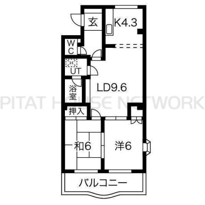 使い勝手の良い広めの２LDKです！