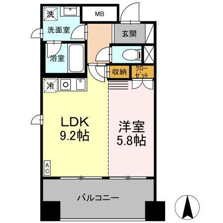 ロータス亀島（401） 間取り図画像