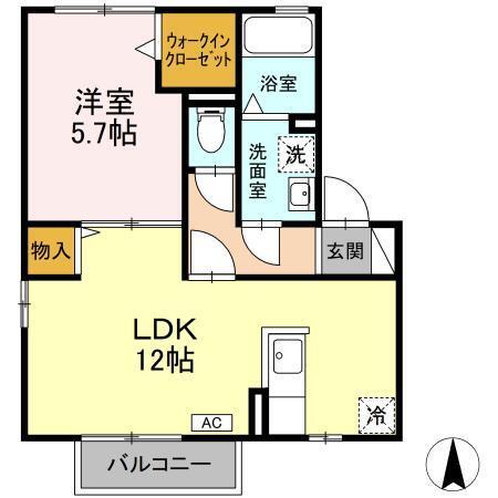アーク・リヴェールＡ（202） 間取り図画像