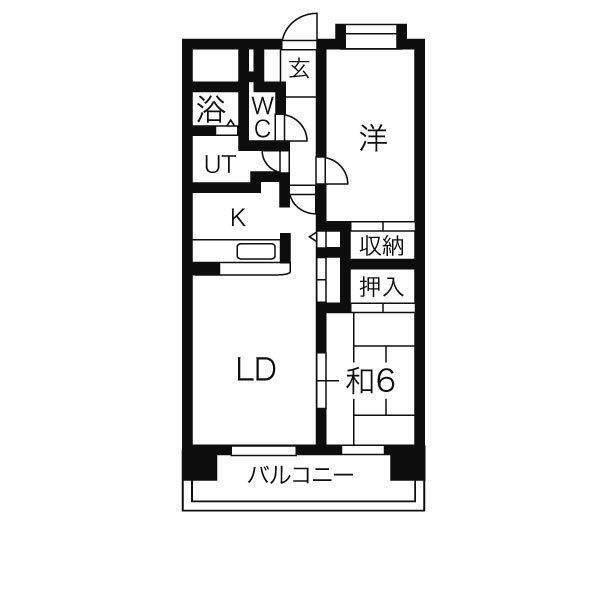 レジデンス松原（902） 間取り図画像