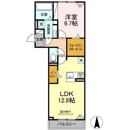 セレスティア香呑町（201） 間取り図画像