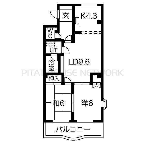 使い勝手の良い広めの２LDKです！