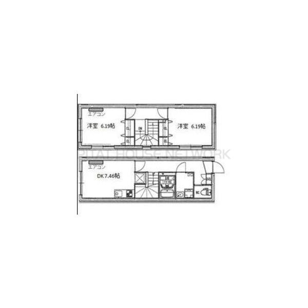 メゾネットタイプのお部屋