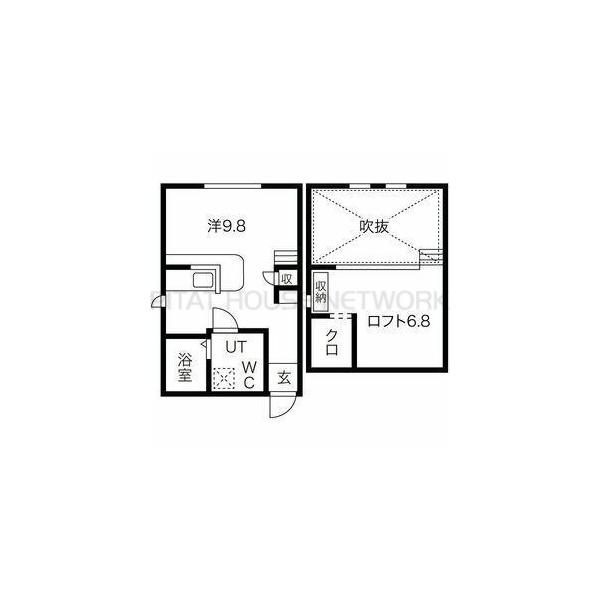 ロフト付きワンルーム