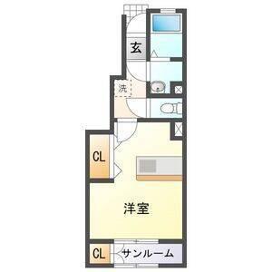 10帖のワンルームアパート