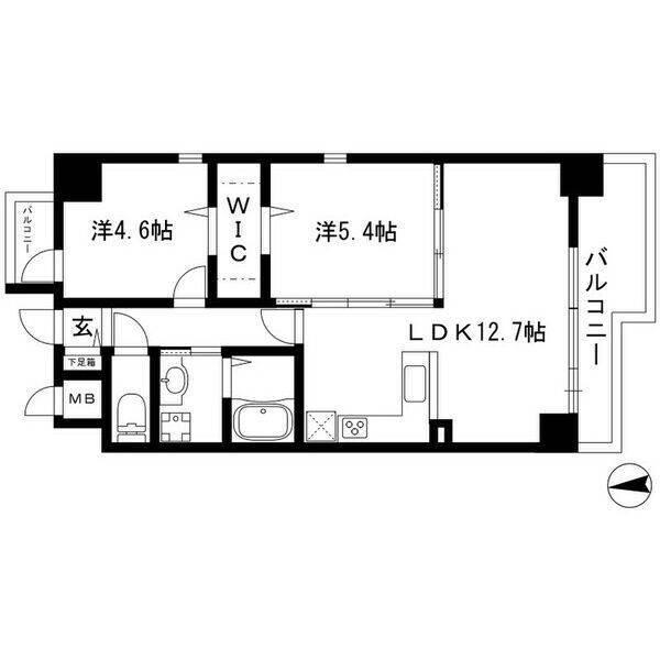 プレイス浅間（802） 間取り図画像