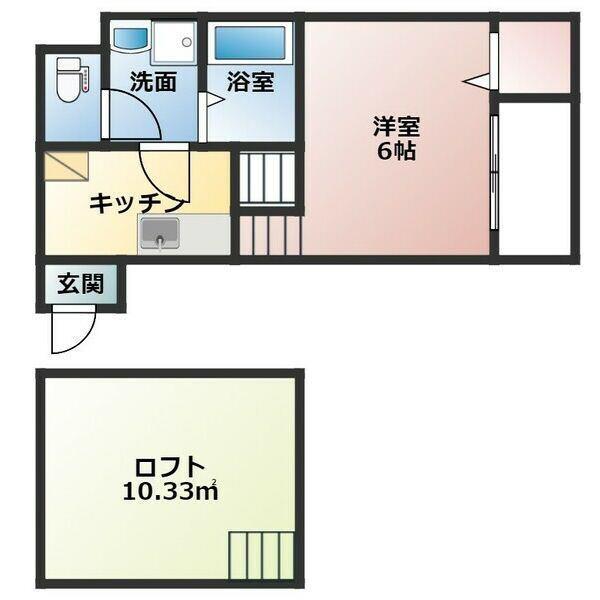 IMPERIAL中村（205） 間取り図画像