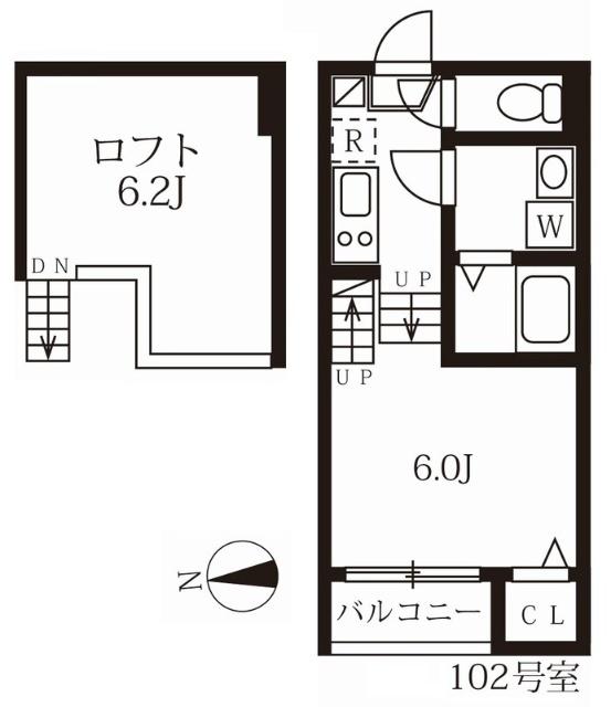 ハーモニーテラス名楽町（101） 間取り図画像