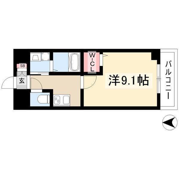 アルカンシェル名駅（603） 間取り図画像