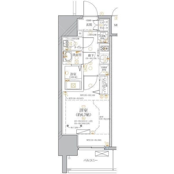 ディアレイシャス浅間町ステーションフロント（201） 間取り図画像