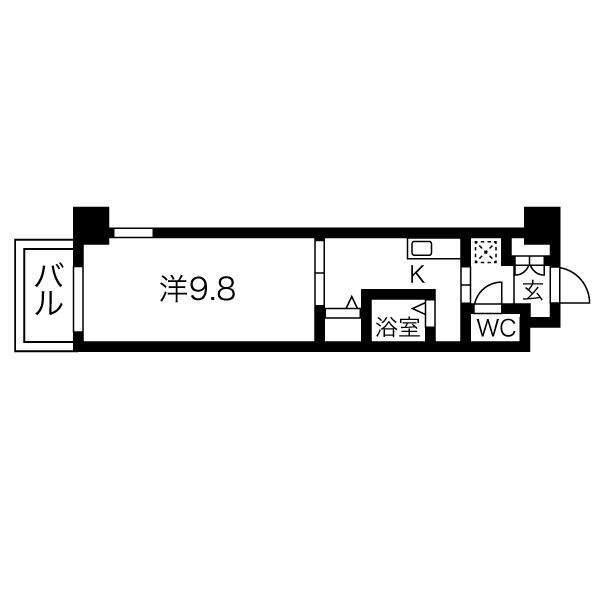 クレセール・サン（205） 間取り図画像