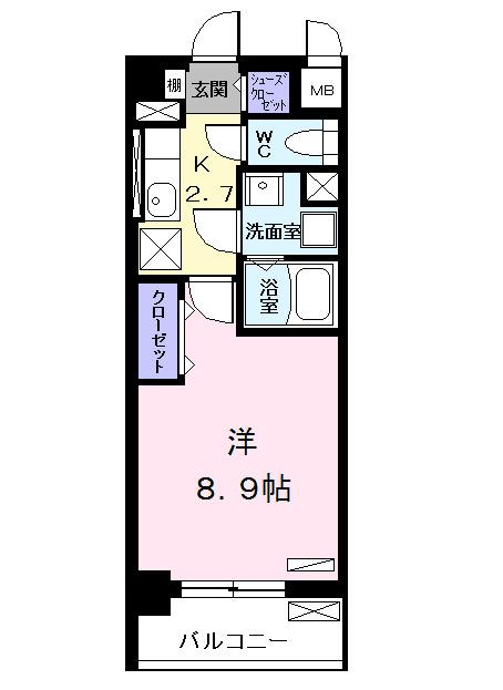 単身者向けの１Kです