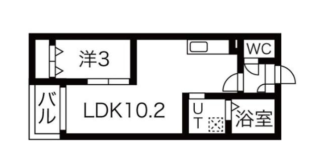 Warren higashiharutaⅠ 間取り図画像