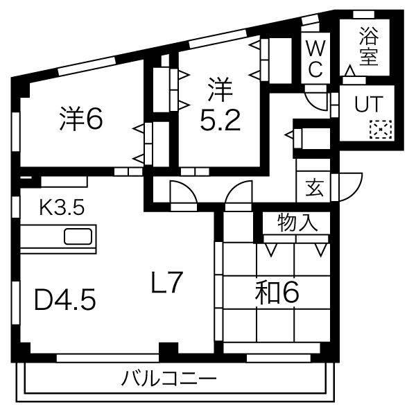 ハイドリーム谷口 間取り図画像