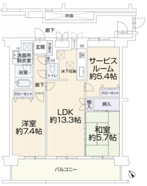 アドリーム稲田堤 間取り図画像