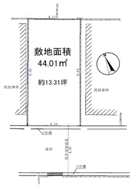 土地約１３.３坪