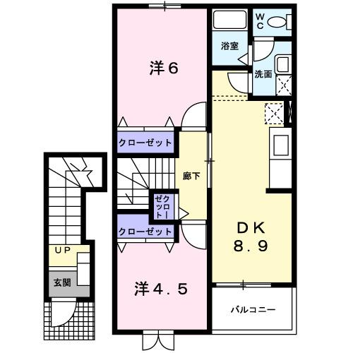 アン・フルール（203） 間取り図画像
