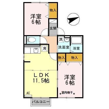 エスポワールさち（103） 間取り図画像