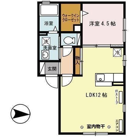 エスト ヴィル（102） 間取り図画像