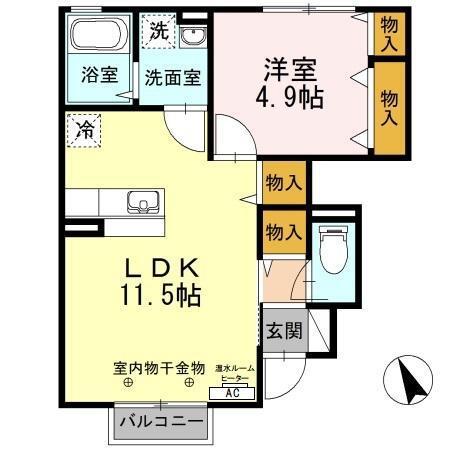 未来樹（102） 間取り図画像