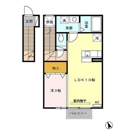 ローズシャルダン（203） 間取り図画像