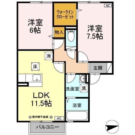 ルピナ東通（103） 間取り図画像