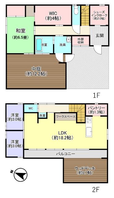 桜台3丁目貸家 間取り図画像