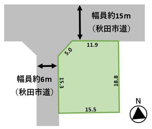 ゆとりの広さの間口で乗り入れも楽々です♪