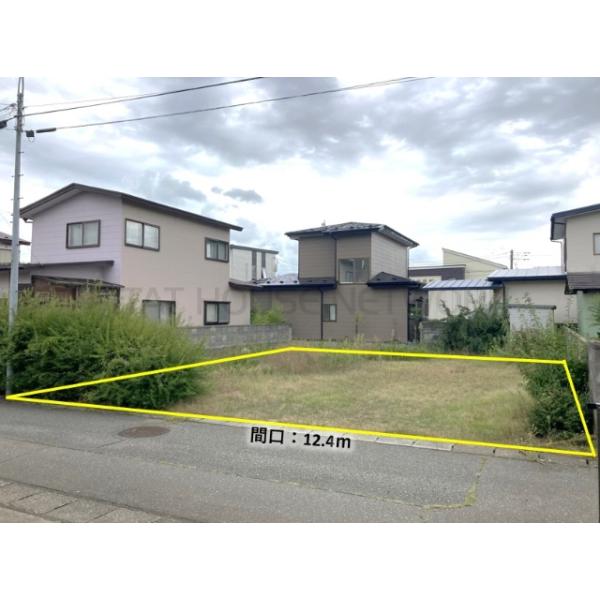 間口約12.4ｍの整形地