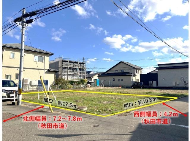 №3　北西角地の約57坪の整形地