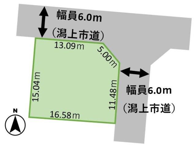 建築プランのパターンが広がる整形地です