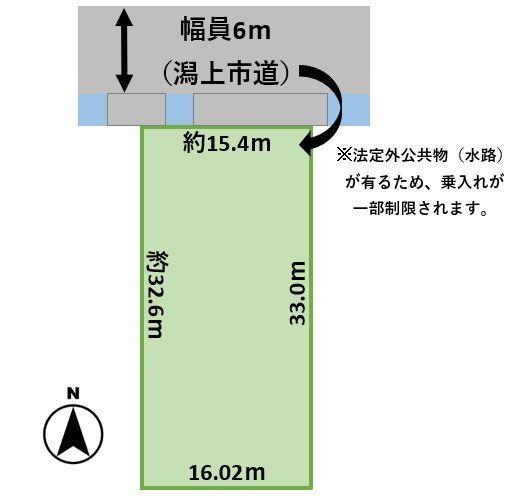 乗り入れ部分が一部制限されます