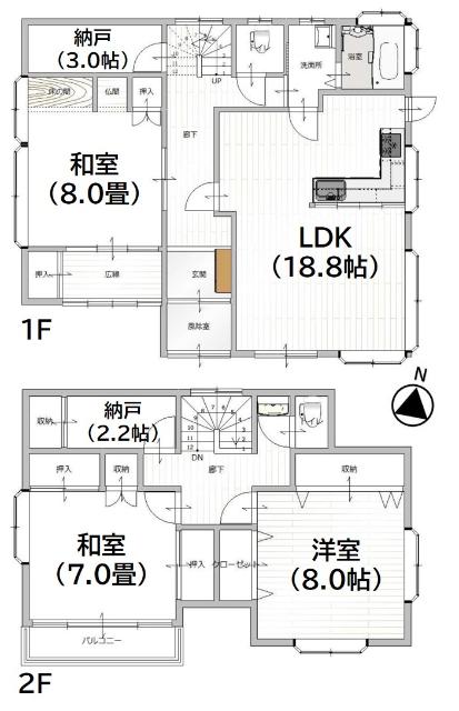 LDKはゆとりの18帖です！