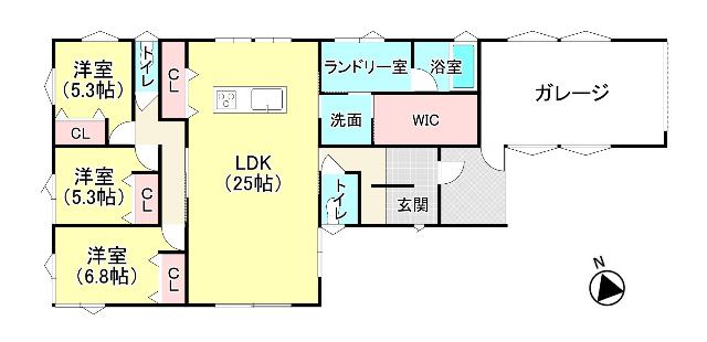 北久ホーム様施工の3SLDK平屋！