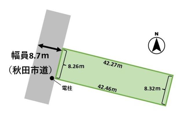 大町エリアの広々敷地の土地