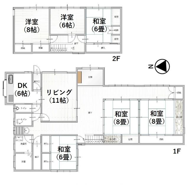 閑静な住宅街のゆとりの7DK