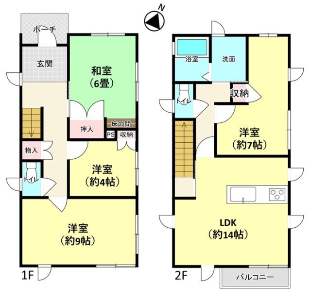 過去に浸水被害無しの4LDK