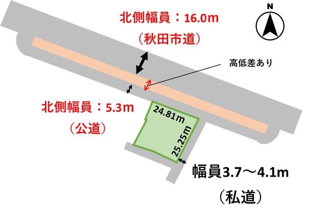 私道負担は22.38坪です