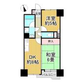 和室・洋室が1部屋ずつの2DK