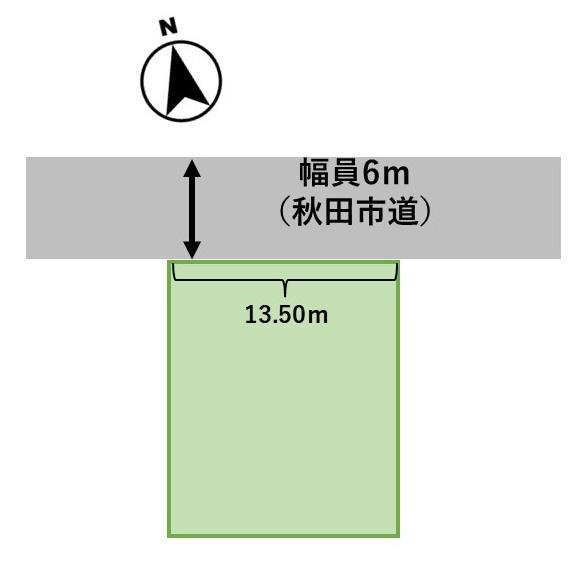 秋田市桜ガ丘3丁目　土地 区画図