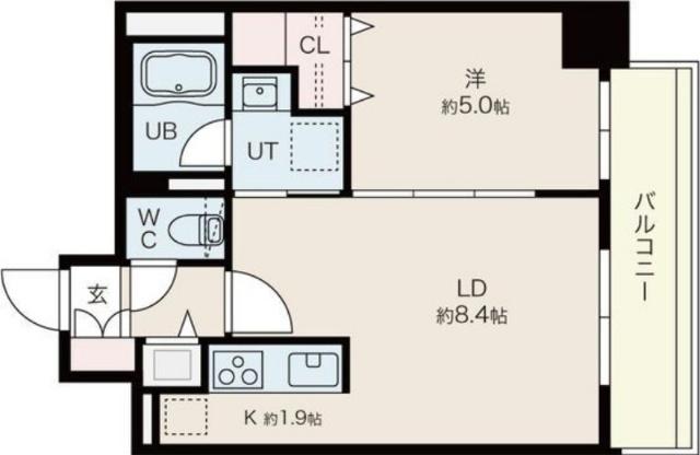 札幌市東区北四条東マンション 間取り図画像