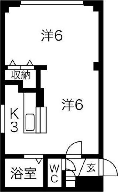 リベラルイン８１９（405） 間取り図画像