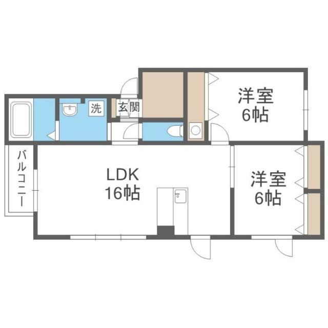エスペランサ（202） 間取り図画像