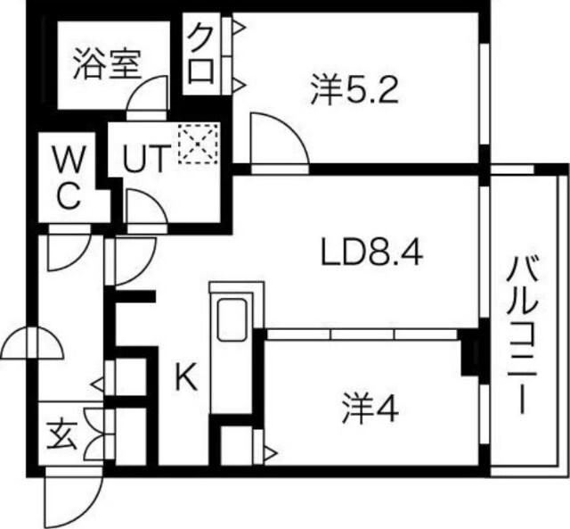 クラッセ札幌シティアクシア・サウステラス（403） 間取り図画像