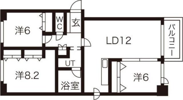 トレス マデラ（603） 間取り図画像