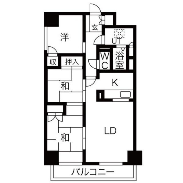 オークコート141（901） 間取り図画像