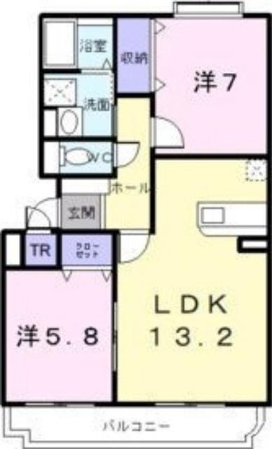 サニー・ウッズ（201） 間取り図画像