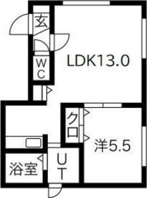 グランメール麻生（101） 間取り図画像