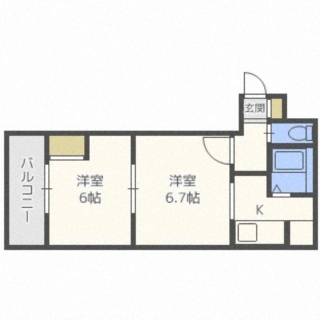 プログレス新琴似（301） 間取り図画像