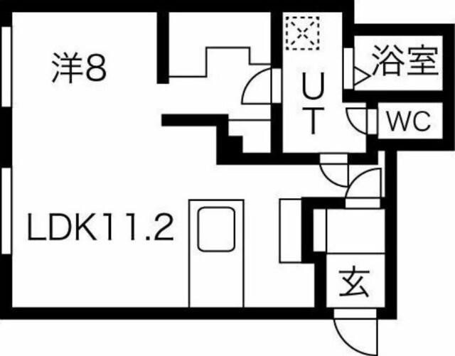 レブニーズ　ザ・レジデンス　Ｎ２１　（401） 間取り図画像